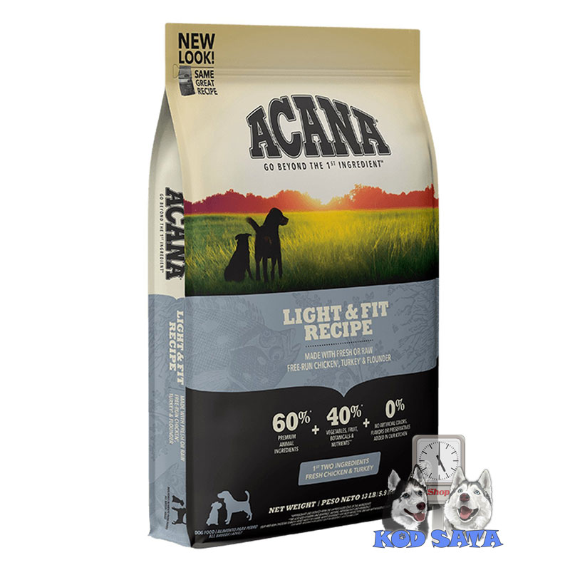 Acana Hrana Za Pse Sa Malo Masti, H25 Light&Fit 