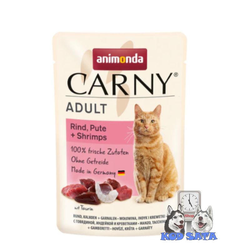 Animonda Carny Sos Za Mačke -  Govedina Ćuretina  Škampi 85gr