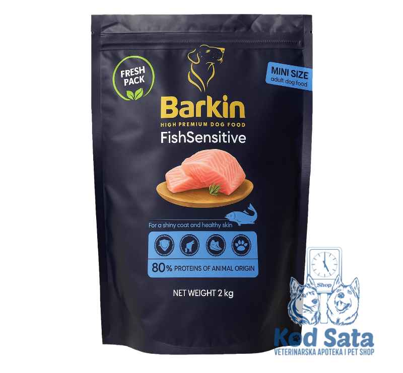 Barkin High Premium, Hrana Za Male Pse Riba Sensitive