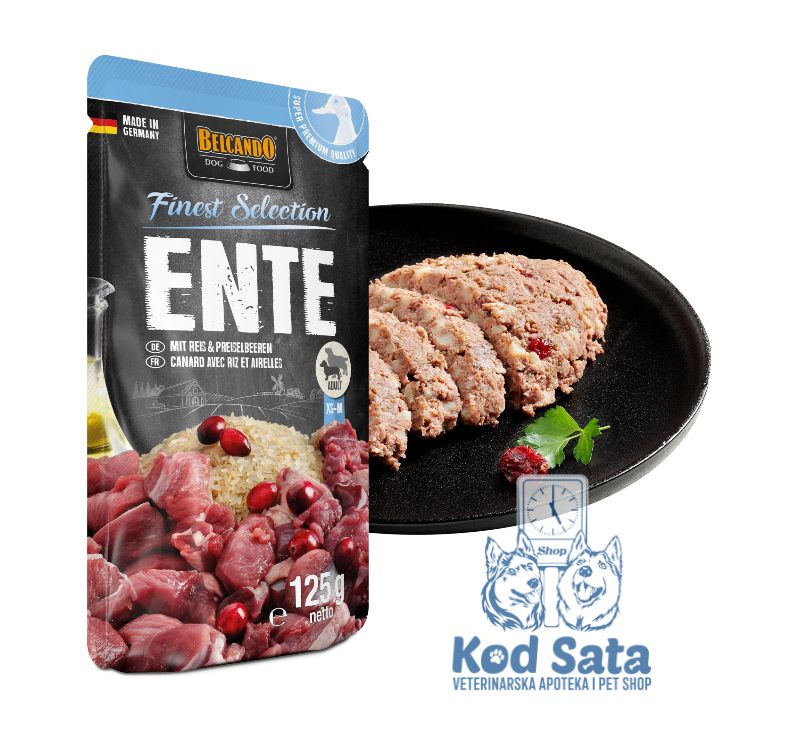 Belcando Pačetina Vlažna Hrana 125g – Pačetina Sa Pirinčom i Brusnicama 125g