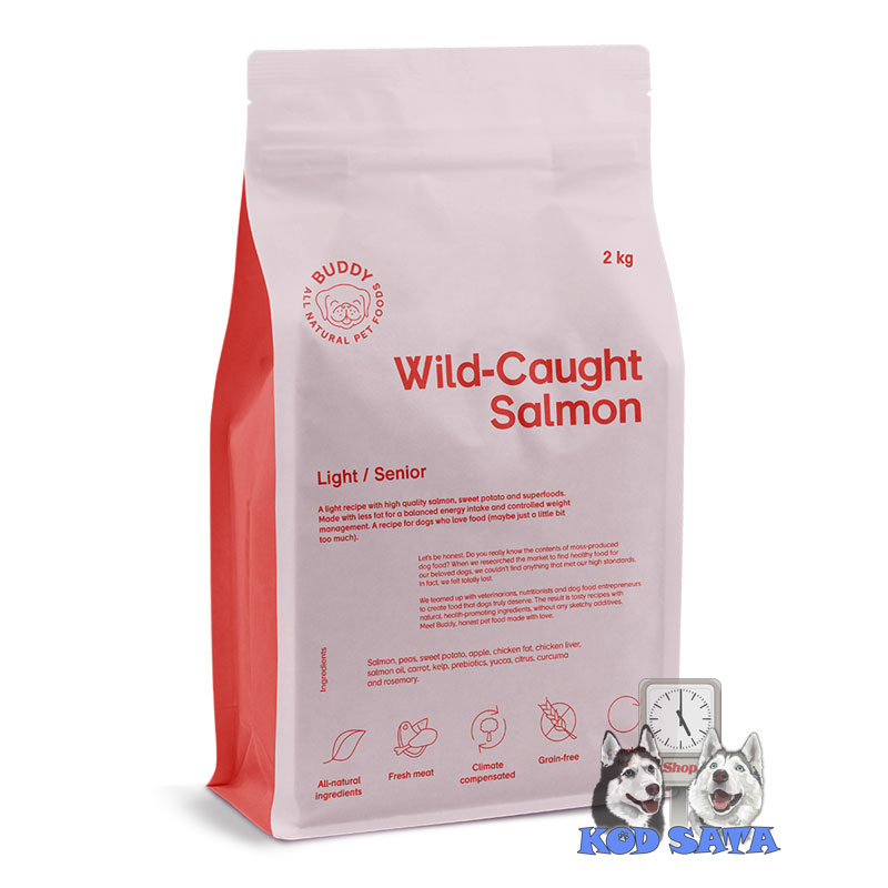 Buddy Hrana Za Starije i Gojazne Pse, Divlji Losos