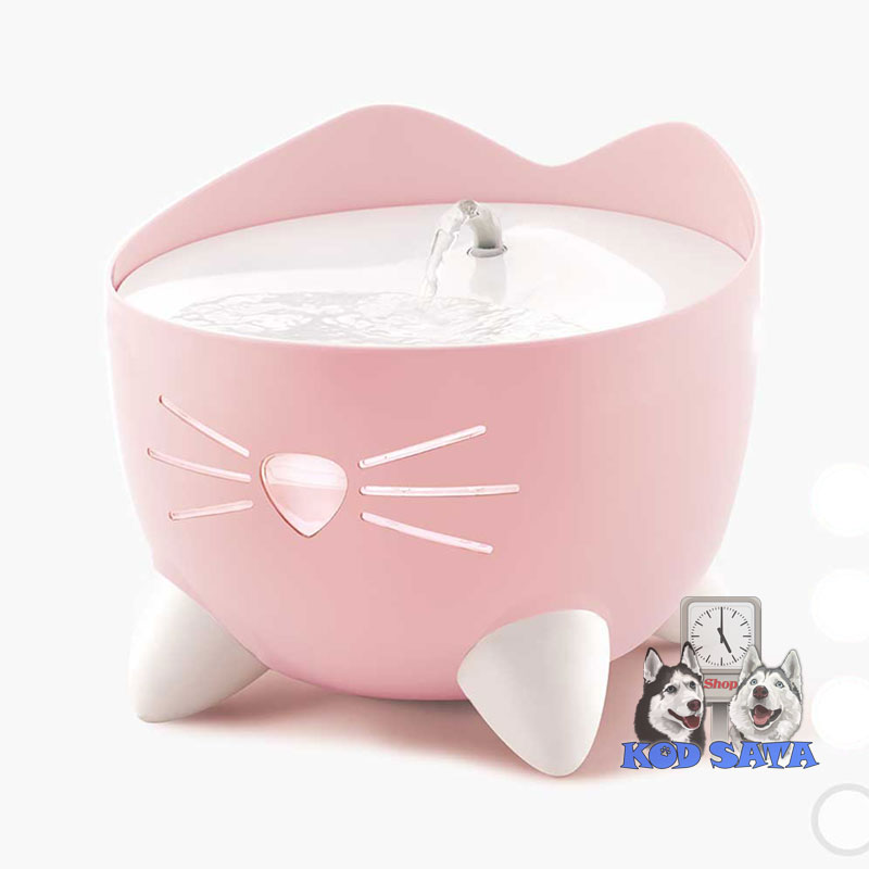 Catit Pixi Fontana Za Mačke Sa 3 Programa Protoka Vode, Roze 2,5l