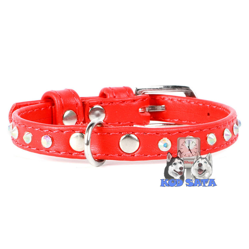 Collar Cirkoni Kožne Ogrlice Crvene