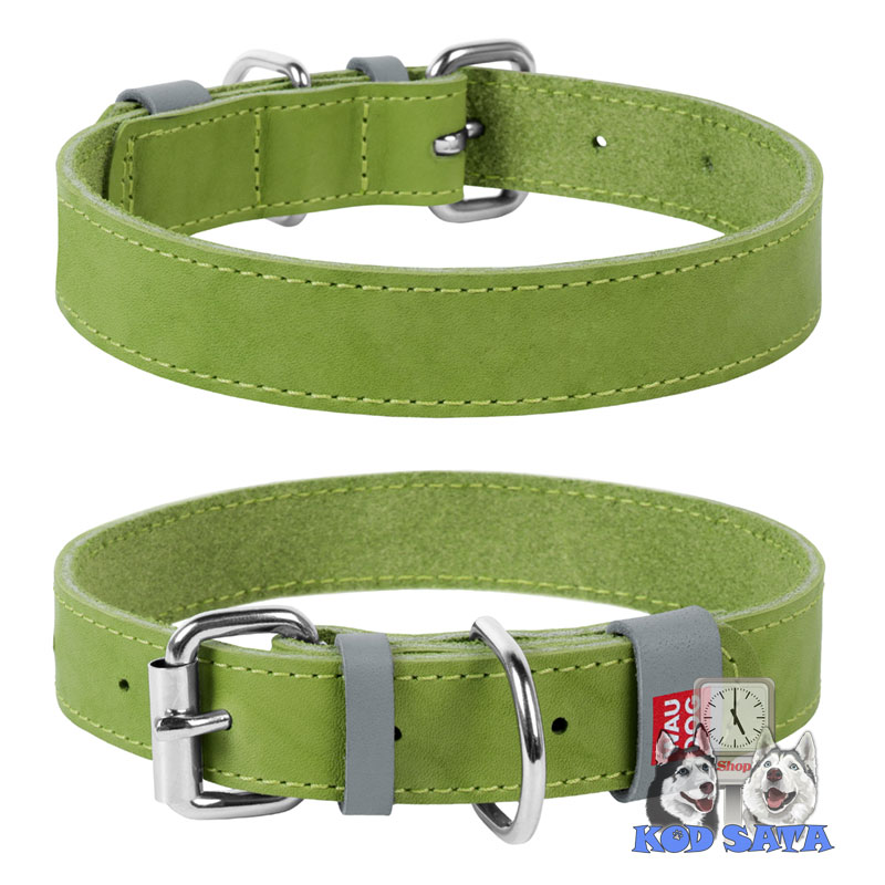 Collar Classic Kožne Ogrlice Za Pse, Maslinasto Zelena