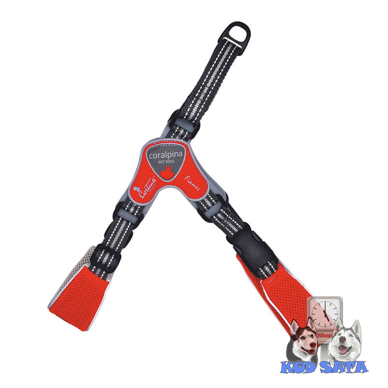 Coralpina Fiames Am Za Velike Pse Crveni 76-90cm (35-45kg)