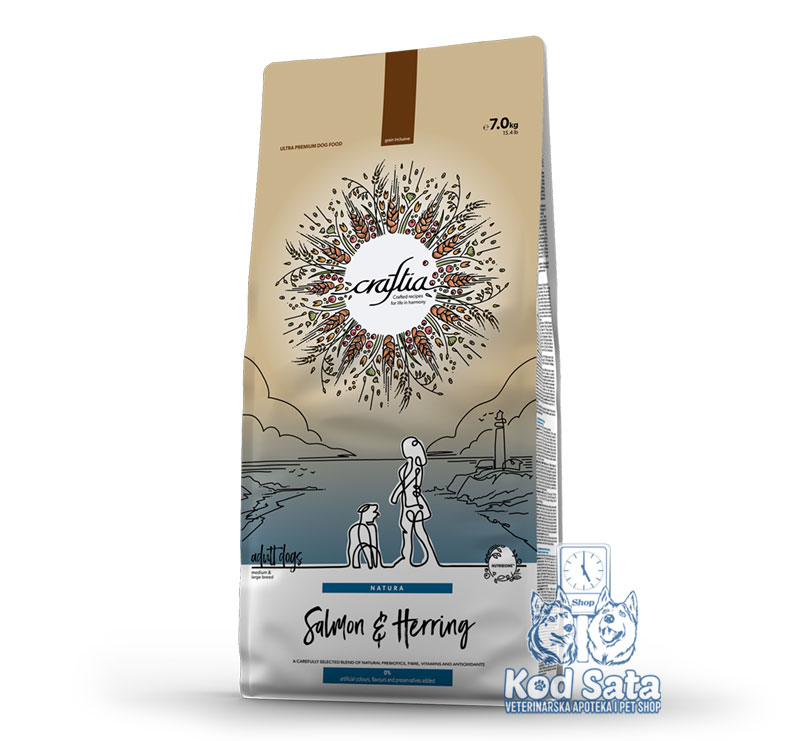 Craftia Hrana Za Pse Srednjih i Velikih Rasa, Losos i Haringa