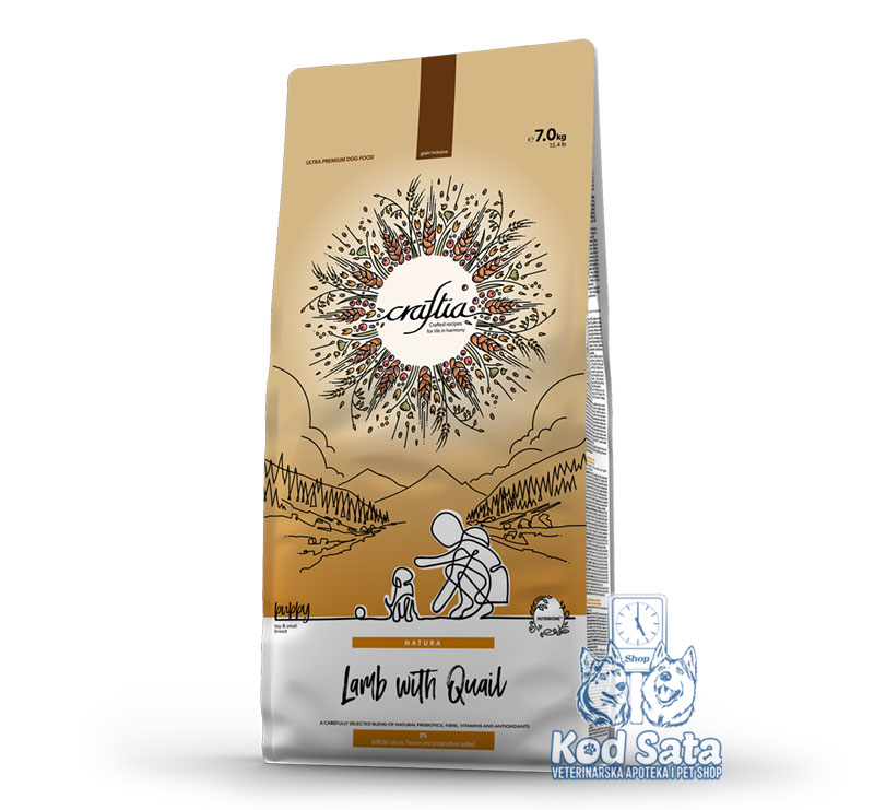 Craftia Hrana Za Štence Toy i Mini Rasa, Jagnjetina i Prepelica