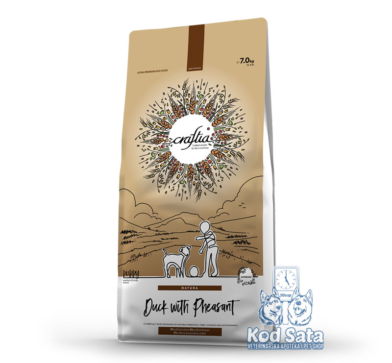 Craftia Hrana Za Štence Srednjih i Velikih Rasa, Pačetina i Fazan