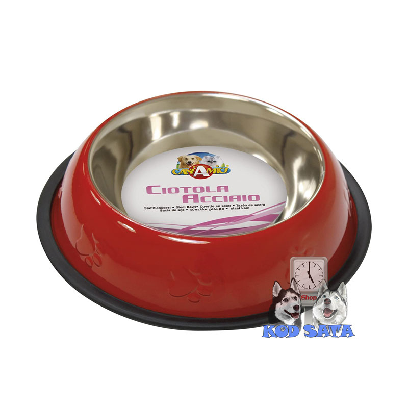 Croci Metalna Inox Činija Sa Printom Crvena