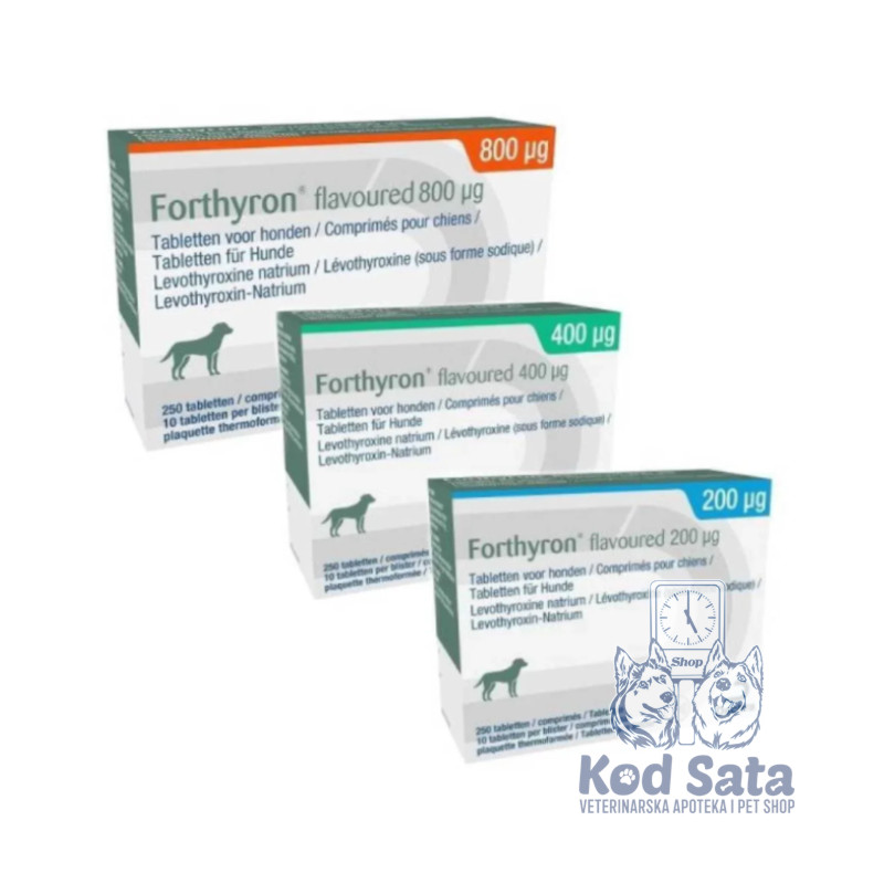 Dechra Forthyron Flavour, Tablete za Pse Sa Hipotireozom