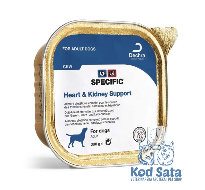 Dechra Specific Heart & Kidney Support Pašteta, Veterinarska Hrana Za Pse Sa Problemima Srca i Bubrega