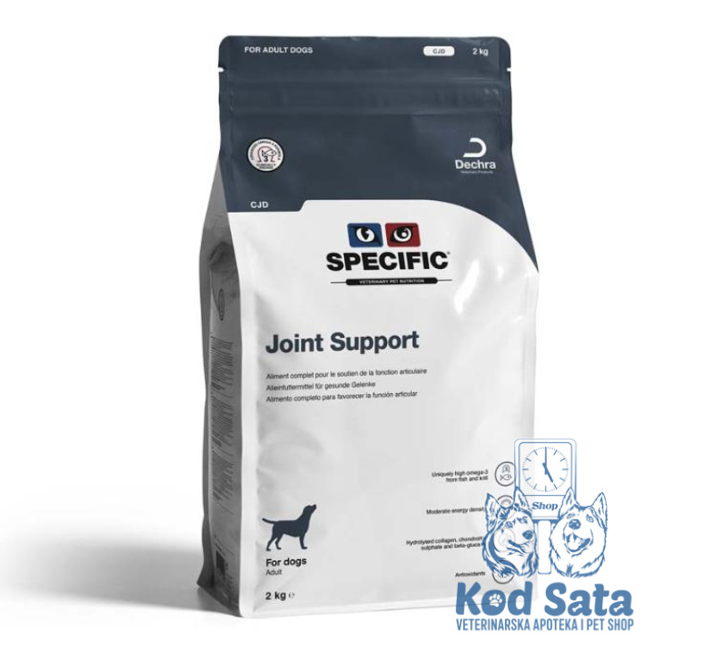 Dechra Specific Joint Support, Veterinarska Hrana Za Pse, Podrška Zglobovima I Hrskavicama