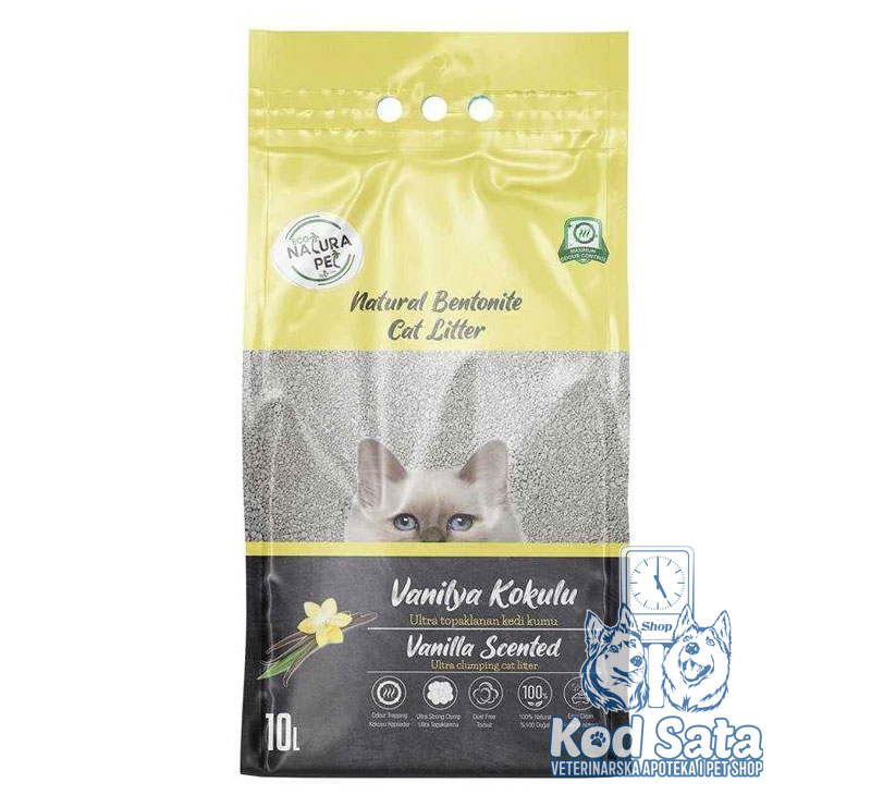 Eco Natura Grudvajući Posip Za Mačke, Vanila 10l