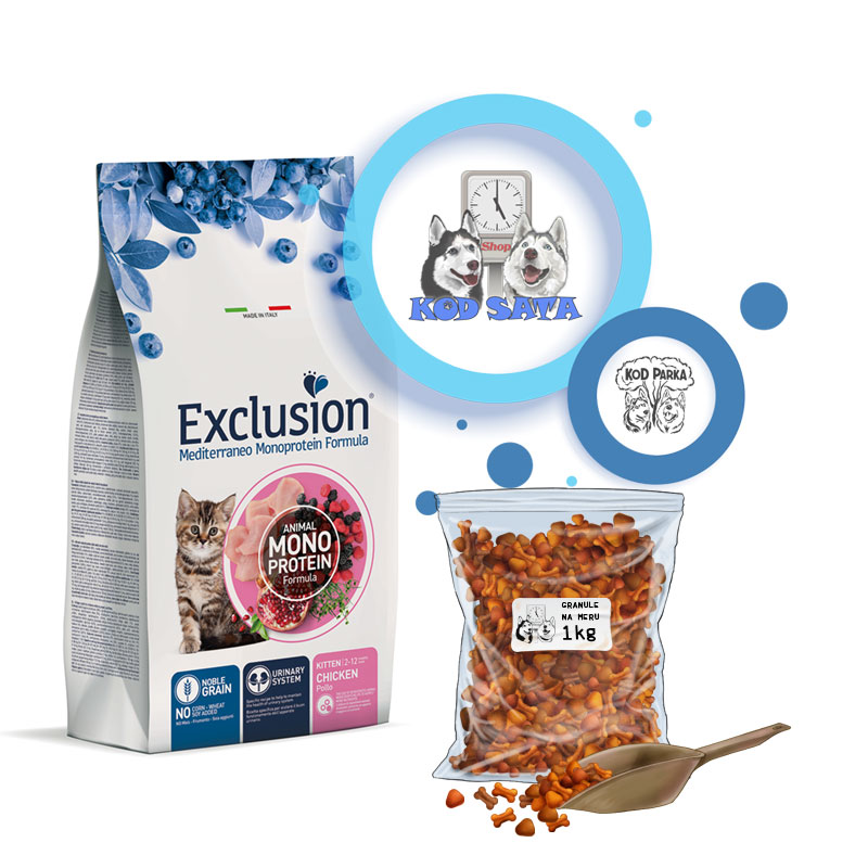 Exclusion Hrana Za Mačiće Piletina, Na Razmeru 1kg