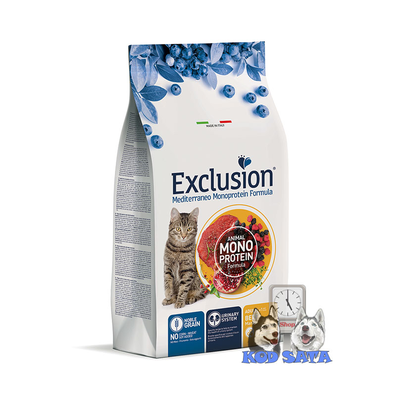 Exclusion Monoproteinska Hrana Za Mačke, Govedina 12kg