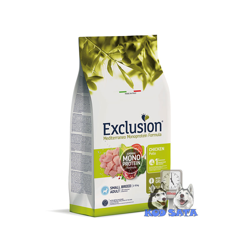 Exclusion Monoproteinska Hrana Za Pse Malih Rasa, Piletina 7kg