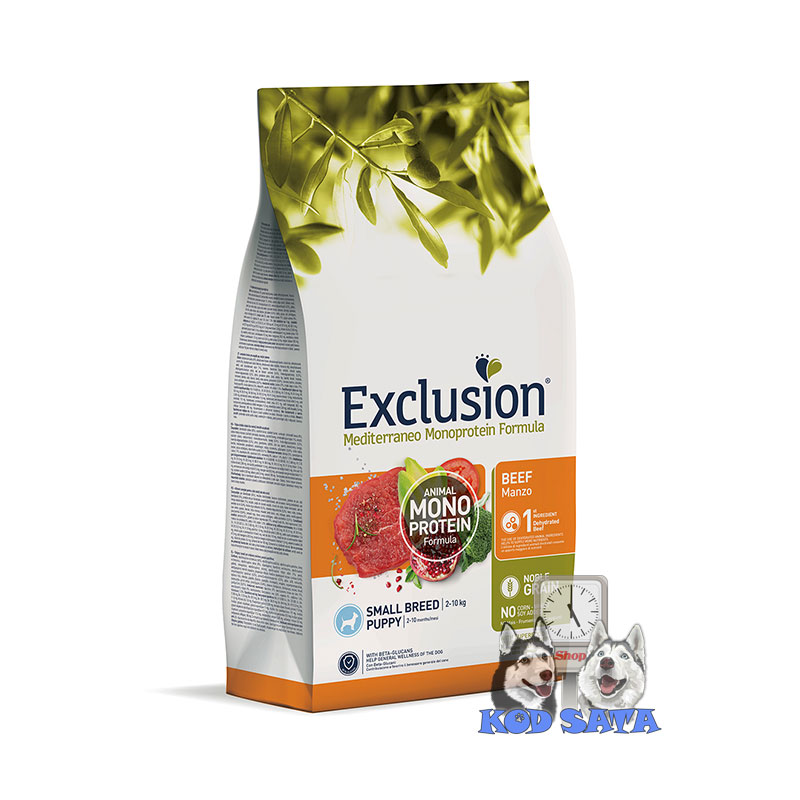 Exclusion Monoproteinska Hrana Za Štence Malih Rasa, Govedina 7kg