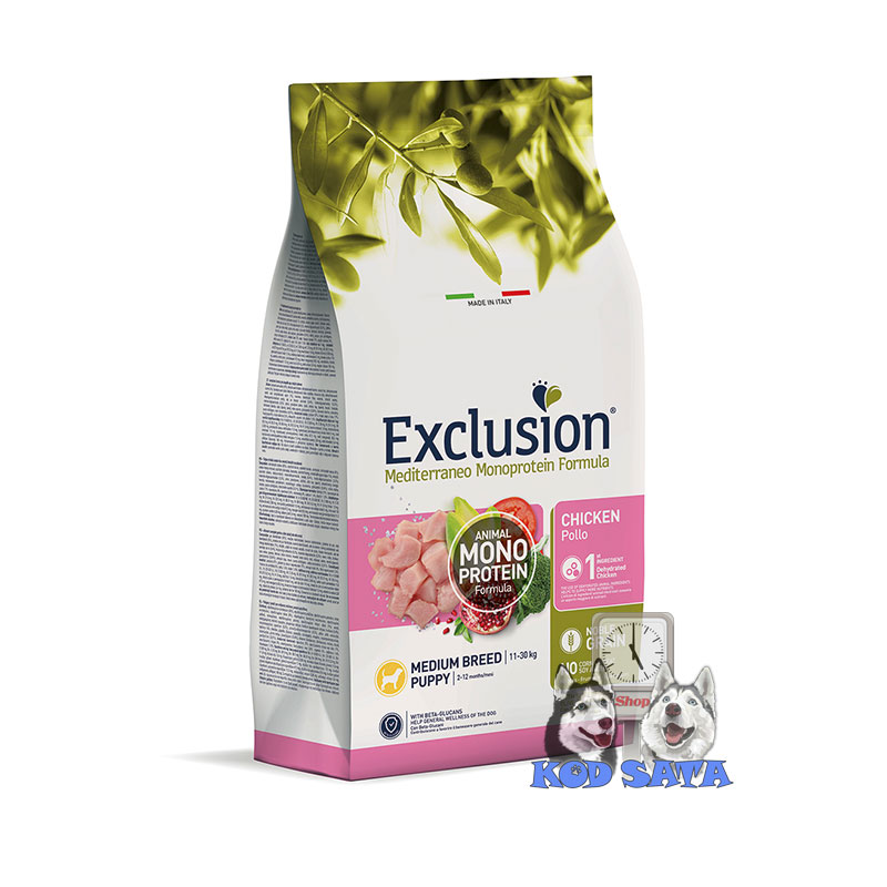 Exclusion Monoproteinska Hrana Za Štence Srednjih i Velikih Rasa, Govedina 12kg