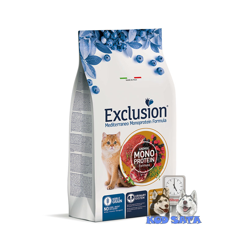 Exclusion Monoproteinska Hrana Za Sterilisane Mačke, Govedina 12kg