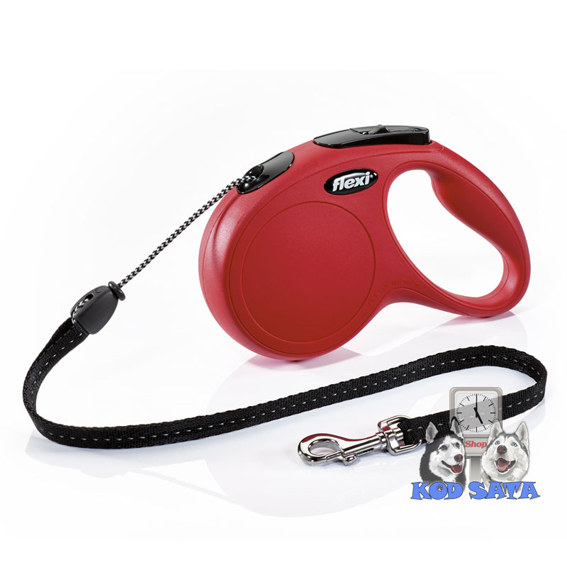 Flexi New Classic M Cord 5m Crveni