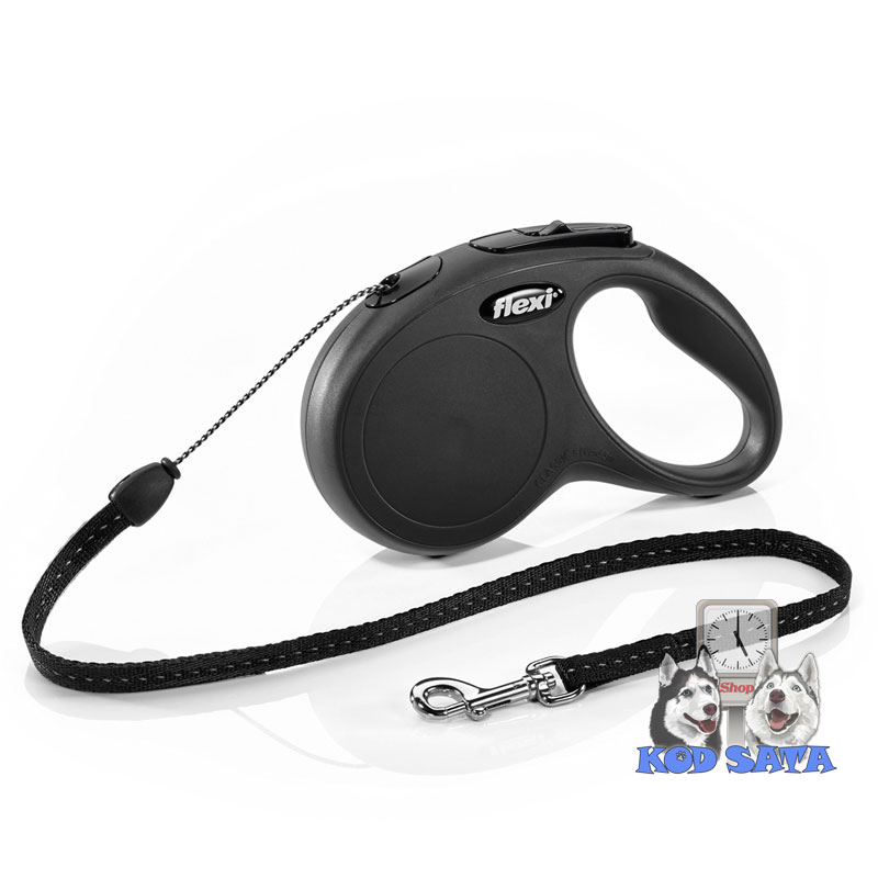 Flexi New Classic S Cord 5m Crni