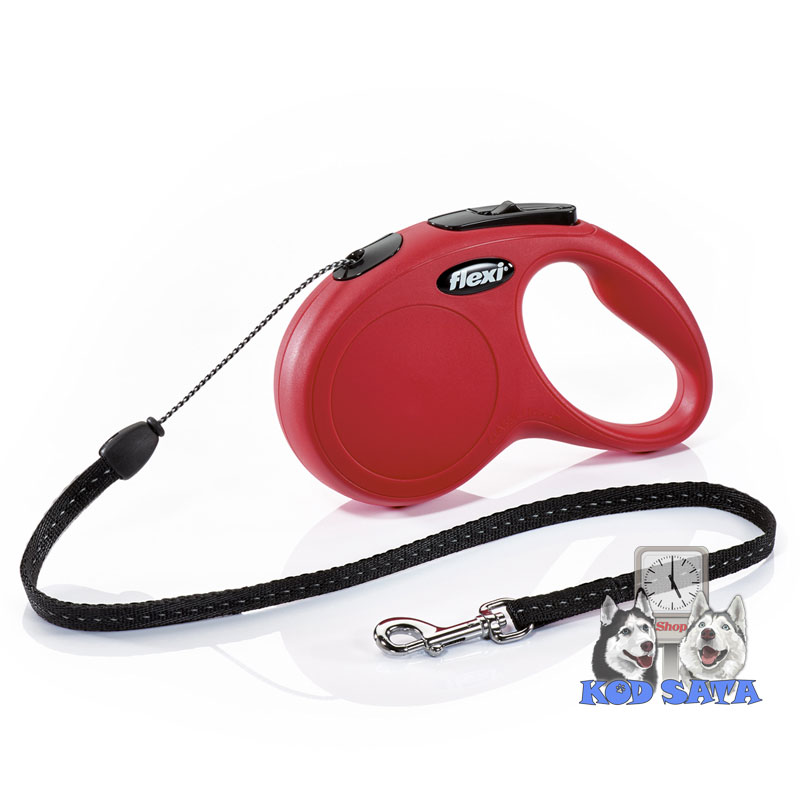 Flexi New Classic S Cord 5m Crveni
