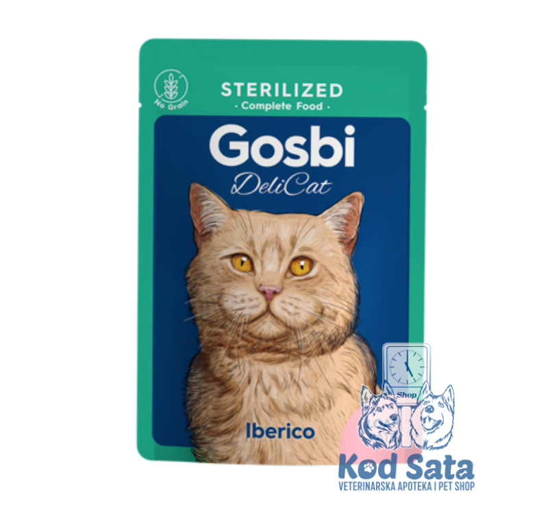 Gosbi Delicat Vlažna Hrana Za Sterilisane Mačke Iberijska Svinja 70g