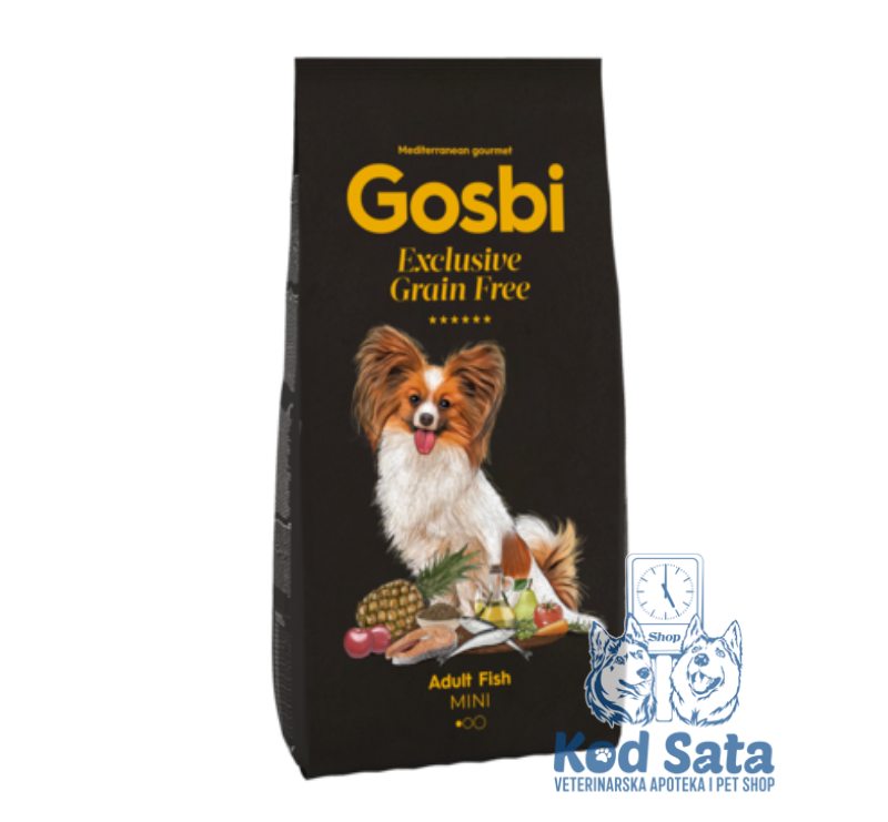 Gosbi Exclusive Bez Žitarica, Hrana Za Odrasle Pse Malih Rasa, Riba