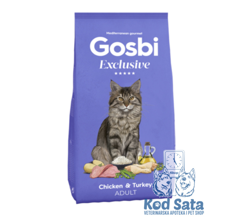 Gosbi Exclusive, Hrana Za Mačke, Ćuretina i Piletina