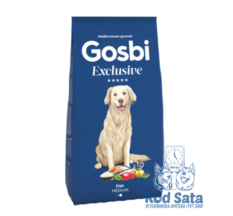 Gosbi Exclusive, Hrana Za Pse Srednjih Rasa, Riba