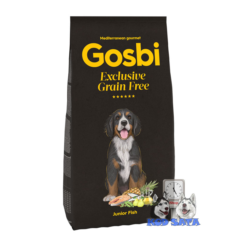 Gosbi Exclusive Junior Hrana Za Juniore Bez Žitarica, Losos i Plava Riba