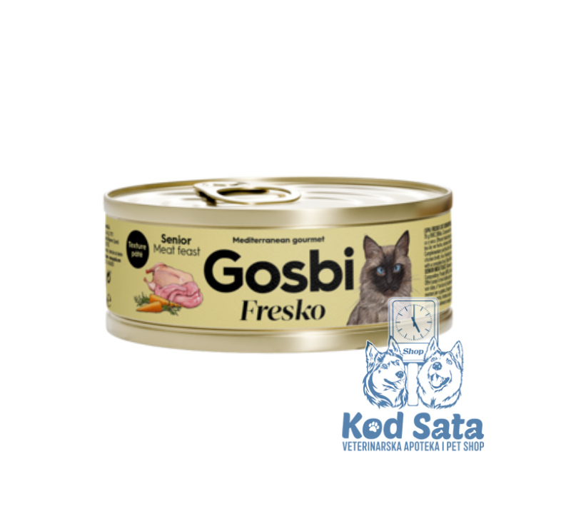 Gosbi Fresko Konzerva Za Starije Mačke Mešano Meso 70g