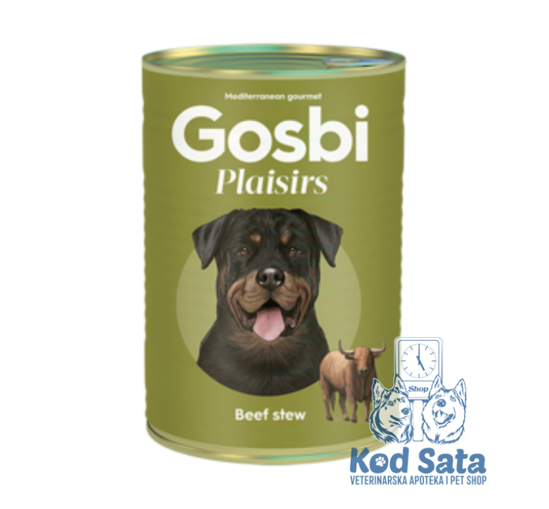 Gosbi Plaisirs Vlažna Hrana Za Pse Goveđi Gulaš 370g