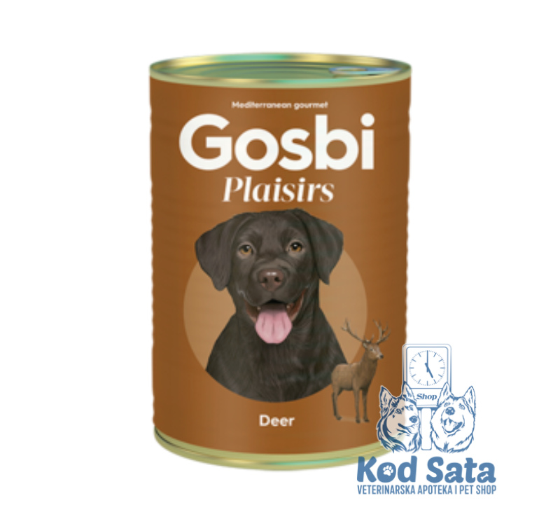 Gosbi Plaisirs Vlažna Hrana Za Pse Jelen 400g