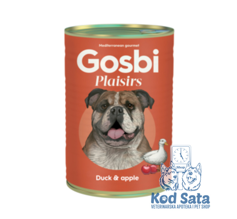 Gosbi Plaisirs Vlažna Hrana Za Pse, Patka i Jabuka 400g