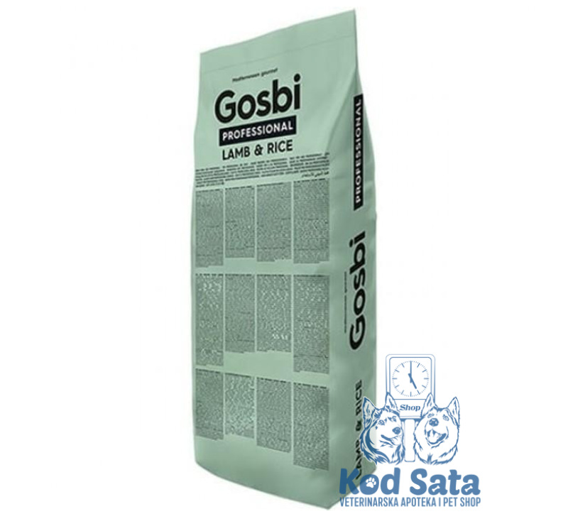 Gosbi Professional Exclusive, Odgajivačka Linija Hrana Za Pse, Jagnjetina i Pirinač 18kg