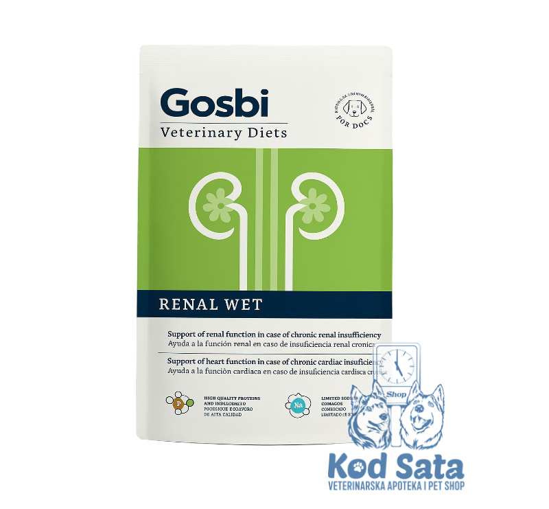 Gosbi Renal, Vlažna Hrana Za Pse Sa Problemima Bubrega 500g
