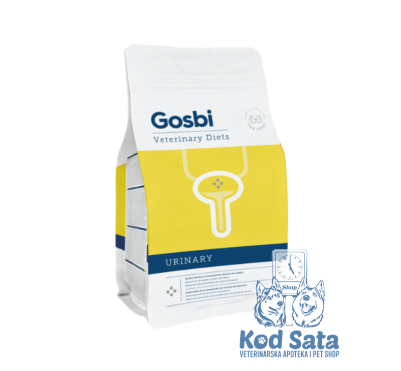Gosbi Urinary, Dijetalna Hrana za Pse za Struvitne i Oksalatne Kamence 2kg