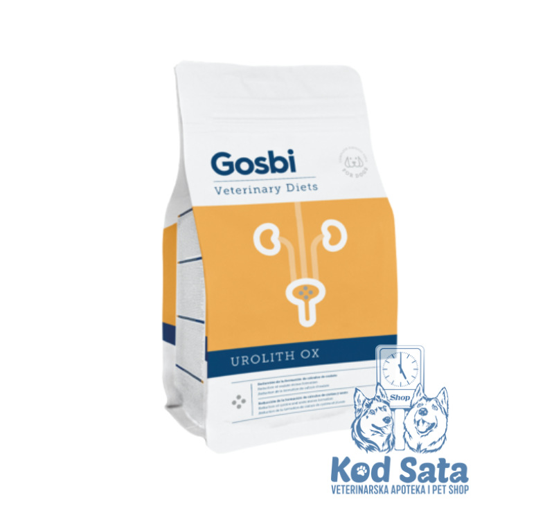 Gosbi Urolith OX, Hrana Za Pse Za Podršku Kod Specifičnih Urinarnih Kamenaca 2kg