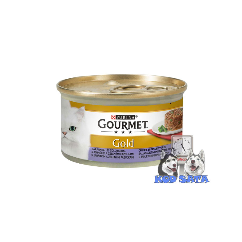 Gourmet Gold Konzerva za mačke Jagnjetina i Boranija Savoury Cake 85g