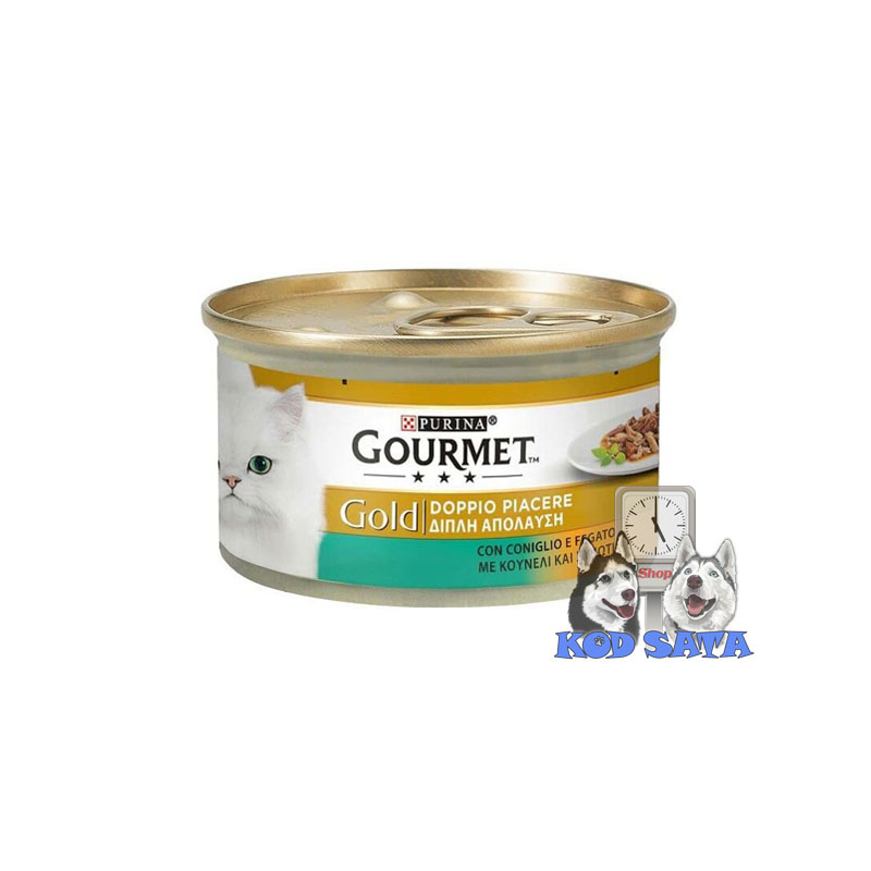 Gourmet Gold Konzerva Za Mačke Zečetina i Džigerica Komadići 85g