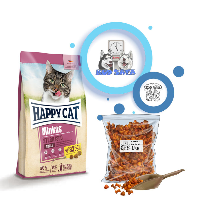 Happy Cat Minkas Hrana Za Sterilisane Mačke, Na Razmeru 1kg