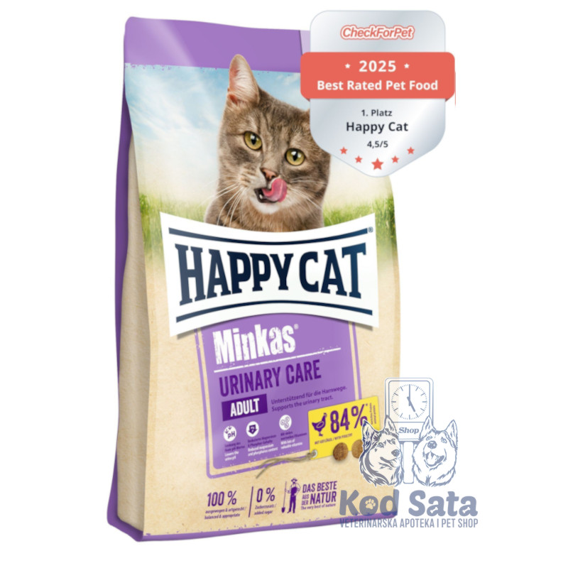 Happy Cat Minkas Urinary Care, Hrana Za Mačke Sa Podrškom Urinarnom Sistemu 10kg
