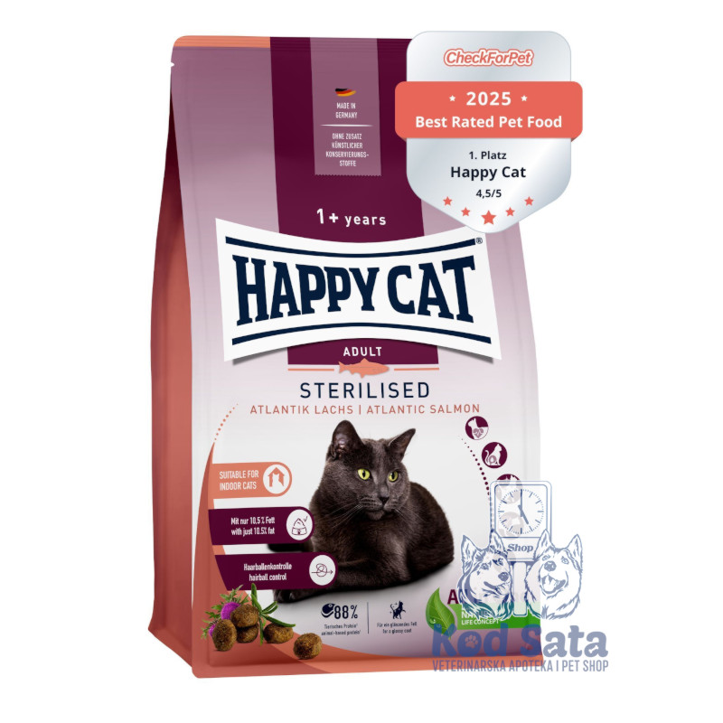 Happy Cat Sterilised Salmon, Hrana Za Sterilisane Mačke Losos