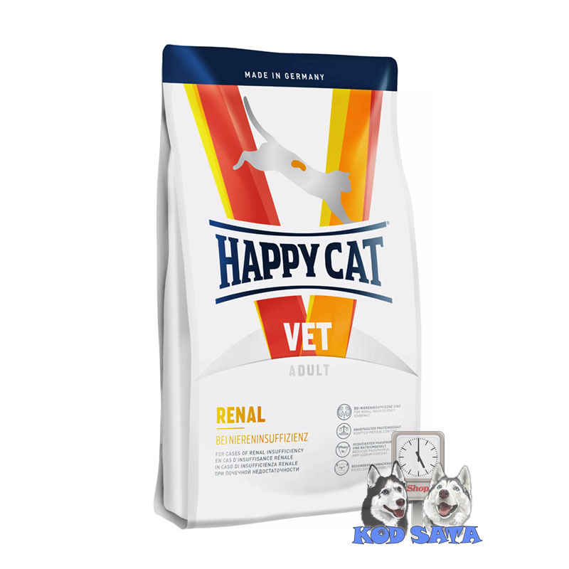 Happy Cat VET Renal, DIjeta Za Podršku Funkcionalnosti Bubrega Mačke 1,4kg
