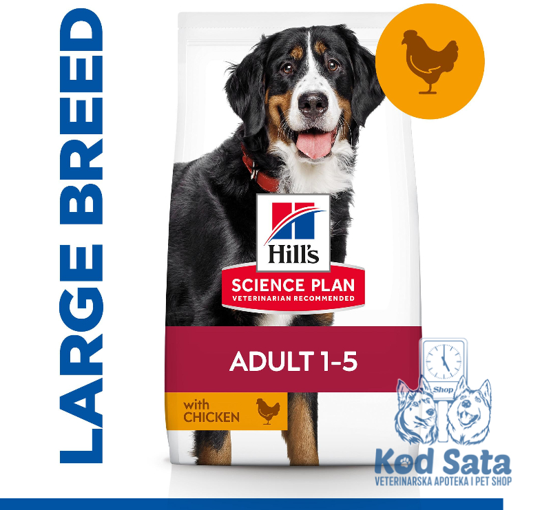 Hill's Adult Large Breed Piletina 14kg