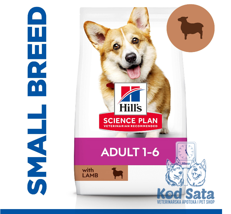 Hill's Adult Small&Mini, Hrana Za Pse Za Male Rase, Jagnjetina