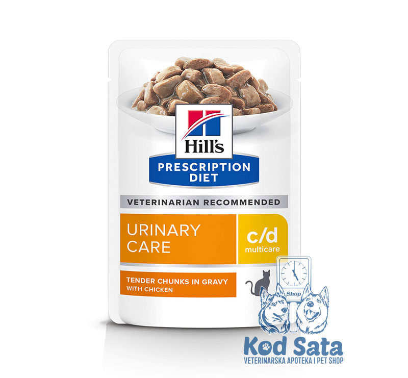Hill's C/D Urinary, Hrana za Mačke Protiv Struvitnog Kamenca Vlažna Hrana Sa Piletinom