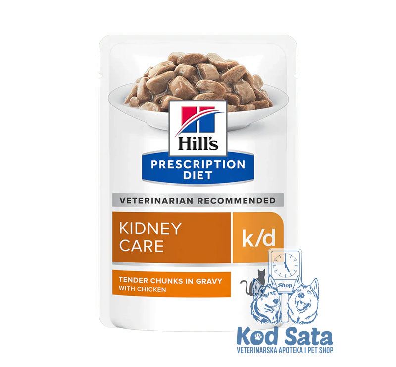 Hill's K/D Kidney Care, Vlažna Hrana Za Mačke Za Negu Bubrega, Sa Piletinom