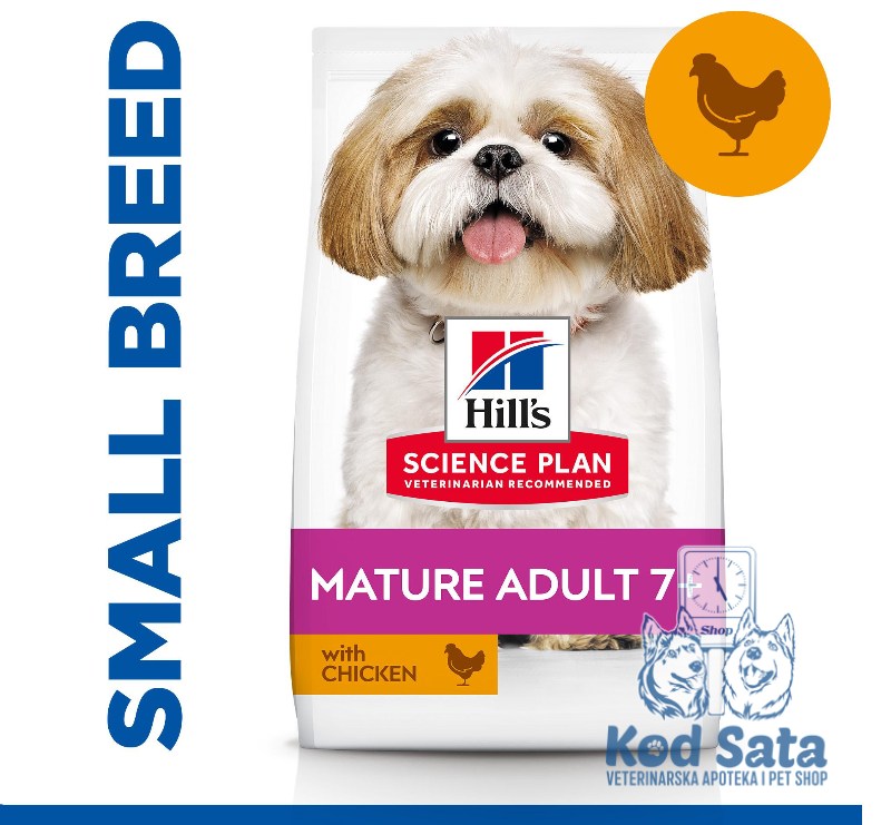 Hill's Mature Small And Mini, Hrana Za Pse Starije Od 7 Godina, Piletina 1,5kg